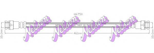 BROVEX-NELSON H6750 Тормозной шланг