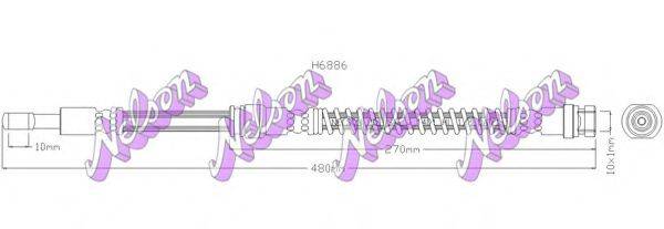 BROVEX-NELSON H6886 Тормозной шланг