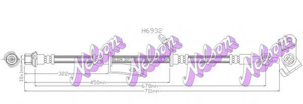 BROVEX-NELSON H6932 Тормозной шланг