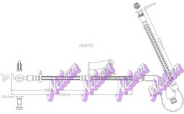 BROVEX-NELSON H6971Q Тормозной шланг