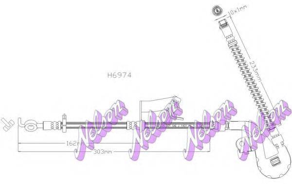 BROVEX-NELSON H6974 Тормозной шланг