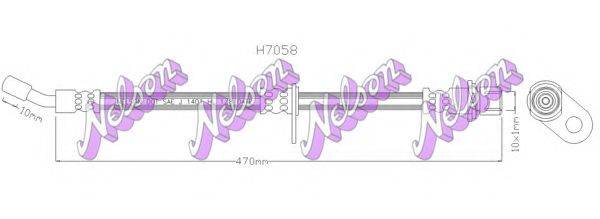 BROVEX-NELSON H7058 Тормозной шланг