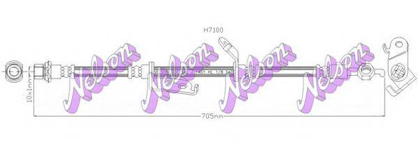 BROVEX-NELSON H7100 Тормозной шланг