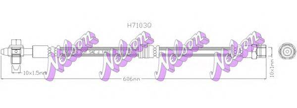 BROVEX-NELSON H7103Q Тормозной шланг