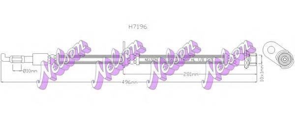 BROVEX-NELSON H7196 Тормозной шланг