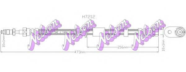 BROVEX-NELSON H7212 Тормозной шланг