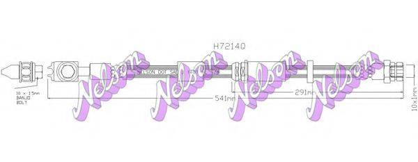 BROVEX-NELSON H7214Q Тормозной шланг