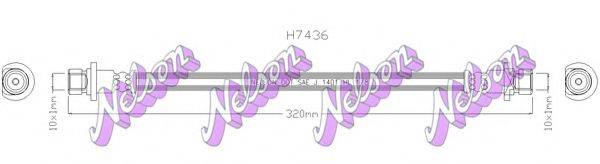 BROVEX-NELSON H7436 Тормозной шланг