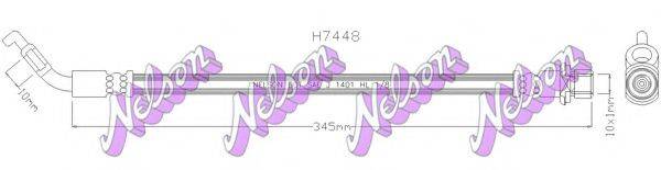 BROVEX-NELSON H7448 Тормозной шланг