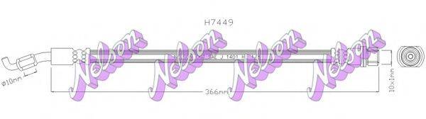 BROVEX-NELSON H7449 Тормозной шланг