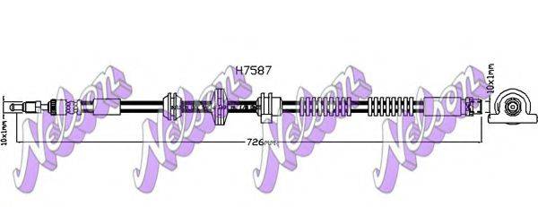 BROVEX-NELSON H7587 Тормозной шланг