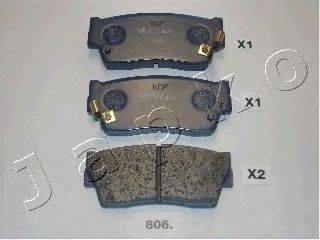 JAPKO 50806 Комплект тормозных колодок, дисковый тормоз