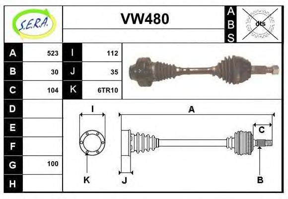 SERA VW480 Приводной вал