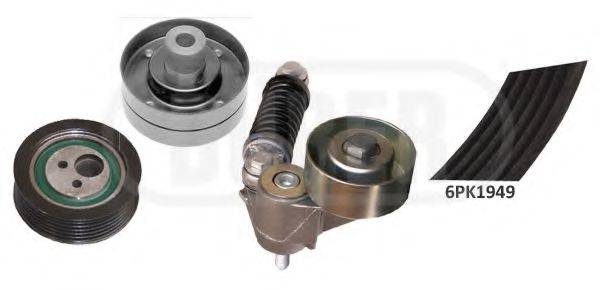 DURER 163010 Поликлиновой ременный комплект