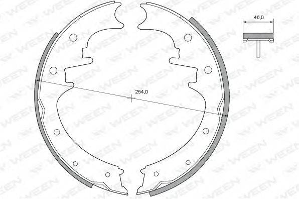 WEEN 1522118 Комплект тормозных колодок