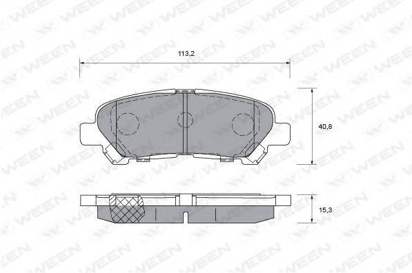 WEEN 1510011 Комплект тормозных колодок, дисковый тормоз
