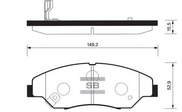 FI.BA FBP1118 Комплект тормозных колодок, дисковый тормоз