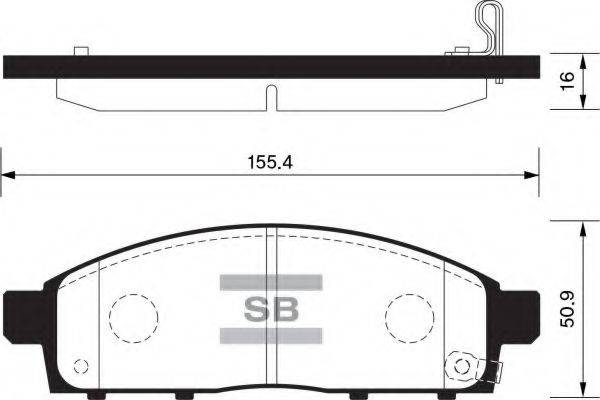 FI.BA FBP1361 Комплект тормозных колодок, дисковый тормоз