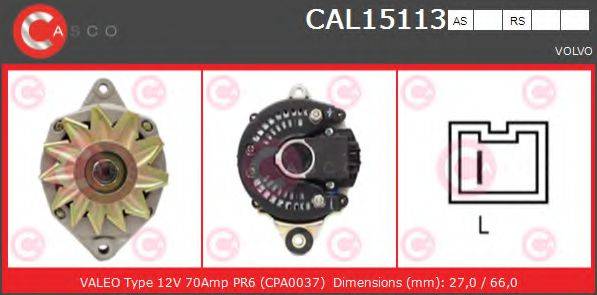 CASCO CAL15113AS Генератор