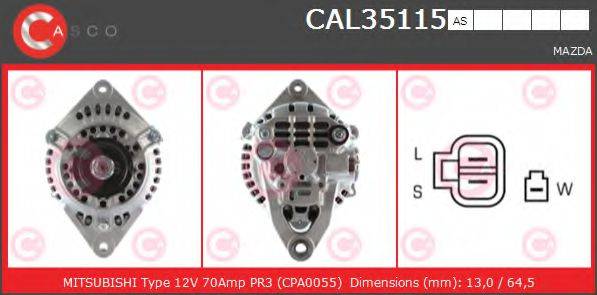 CASCO CAL35115AS Генератор