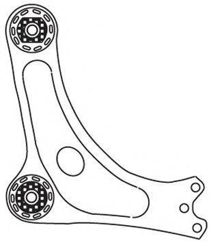 FRAP 2634 Рычаг независимой подвески колеса, подвеска колеса