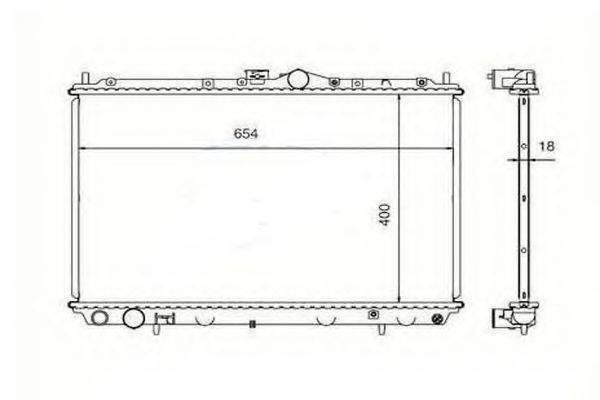 ORDONEZ 2060277 Радиатор, охлаждение двигателя