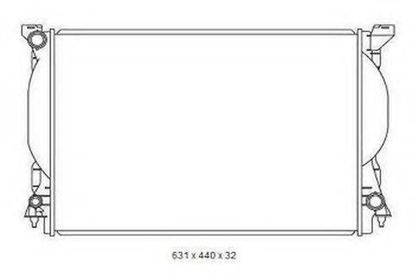 ORDONEZ 2065059 Радиатор, охлаждение двигателя