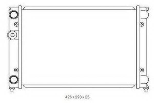 ORDONEZ 2065121 Радиатор, охлаждение двигателя