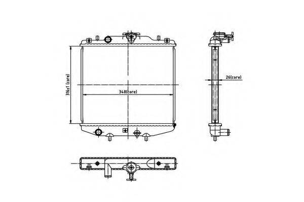 ORDONEZ 2066063 Радиатор, охлаждение двигателя
