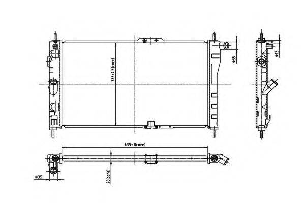 ORDONEZ 2066075 Радиатор, охлаждение двигателя
