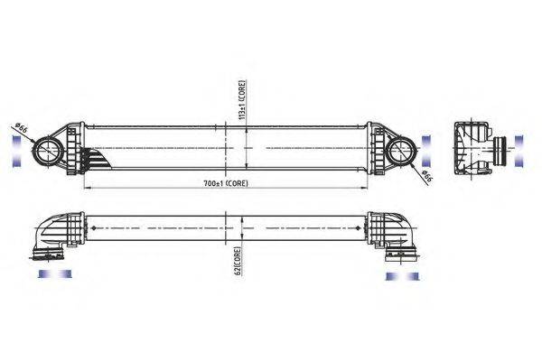 ORDONEZ 2066565 Интеркулер