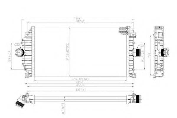 ORDONEZ 2066582 Интеркулер