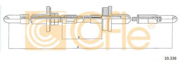 COFLE 10336 Трос, управление сцеплением