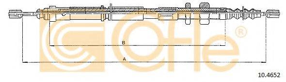 COFLE 104652 Трос, стояночная тормозная система