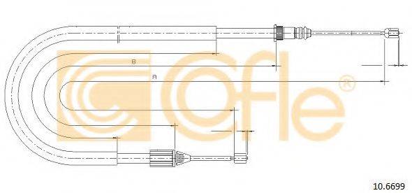 COFLE 106699 Трос, стояночная тормозная система