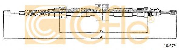 COFLE 10679 Трос, стояночная тормозная система
