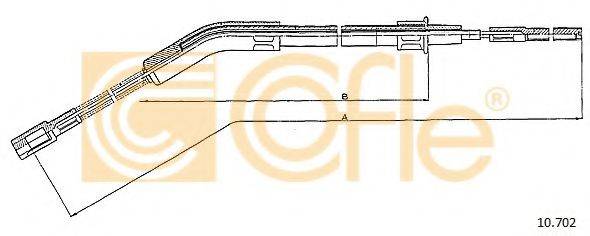 COFLE 10702 Трос, стояночная тормозная система