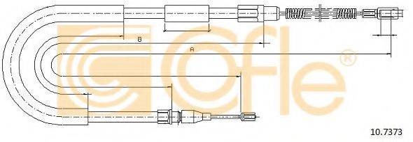 COFLE 107373 Трос, стояночная тормозная система