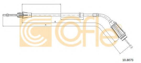 COFLE 108073 Трос, стояночная тормозная система