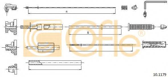 COFLE 101179 Тросик газа