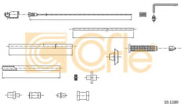 COFLE 101180 Тросик газа