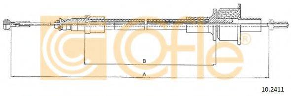 COFLE 102411 Трос, управление сцеплением