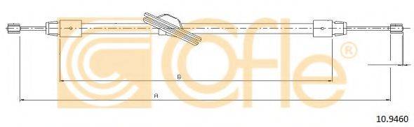 COFLE 109460 Трос, стояночная тормозная система