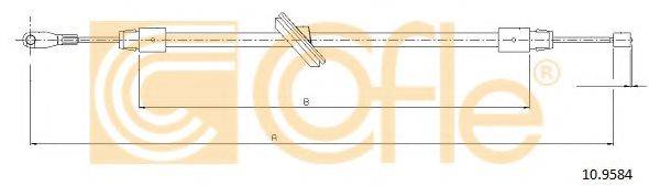 COFLE 109584 Трос, стояночная тормозная система