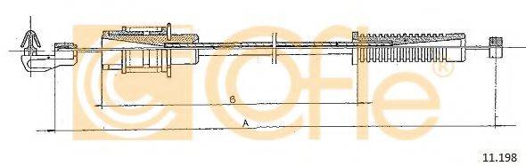 COFLE 11198 Тросик газа