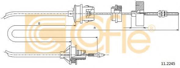 COFLE 112245 Трос, управление сцеплением