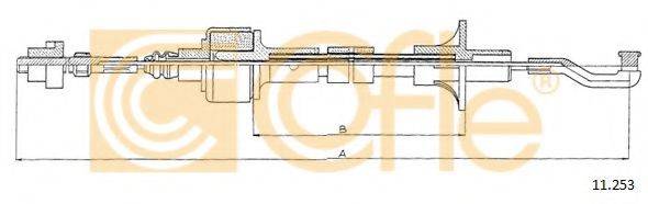 COFLE 11253 Трос, управление сцеплением