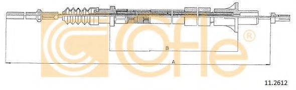 COFLE 112612 Трос, управление сцеплением