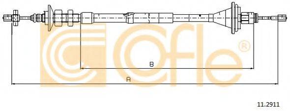COFLE 112911 Трос, управление сцеплением