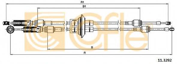 COFLE 113292 Трос, ступенчатая коробка передач